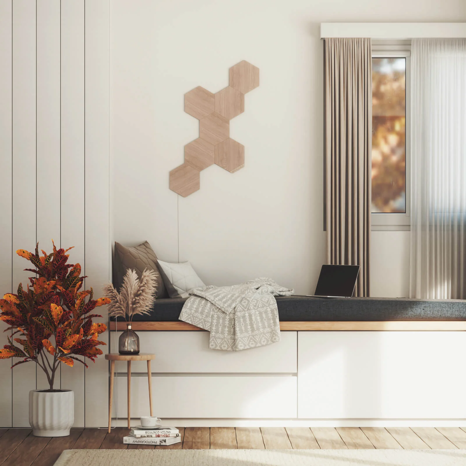 Elements Smarter Kit (22 Panels) | Birchwood Hexagons - Image 3