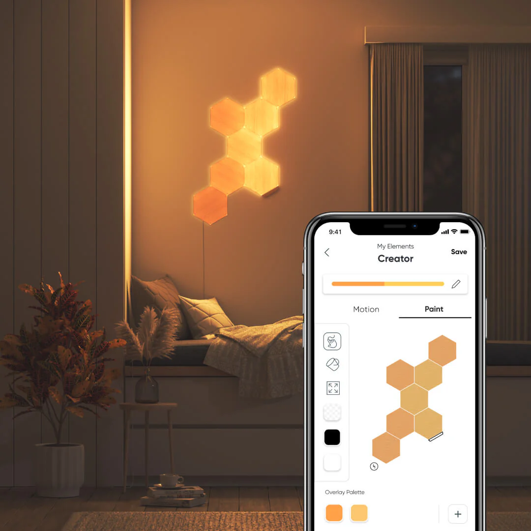 Elements Smarter Kit (22 Panels) | Birchwood Hexagons - Image 4