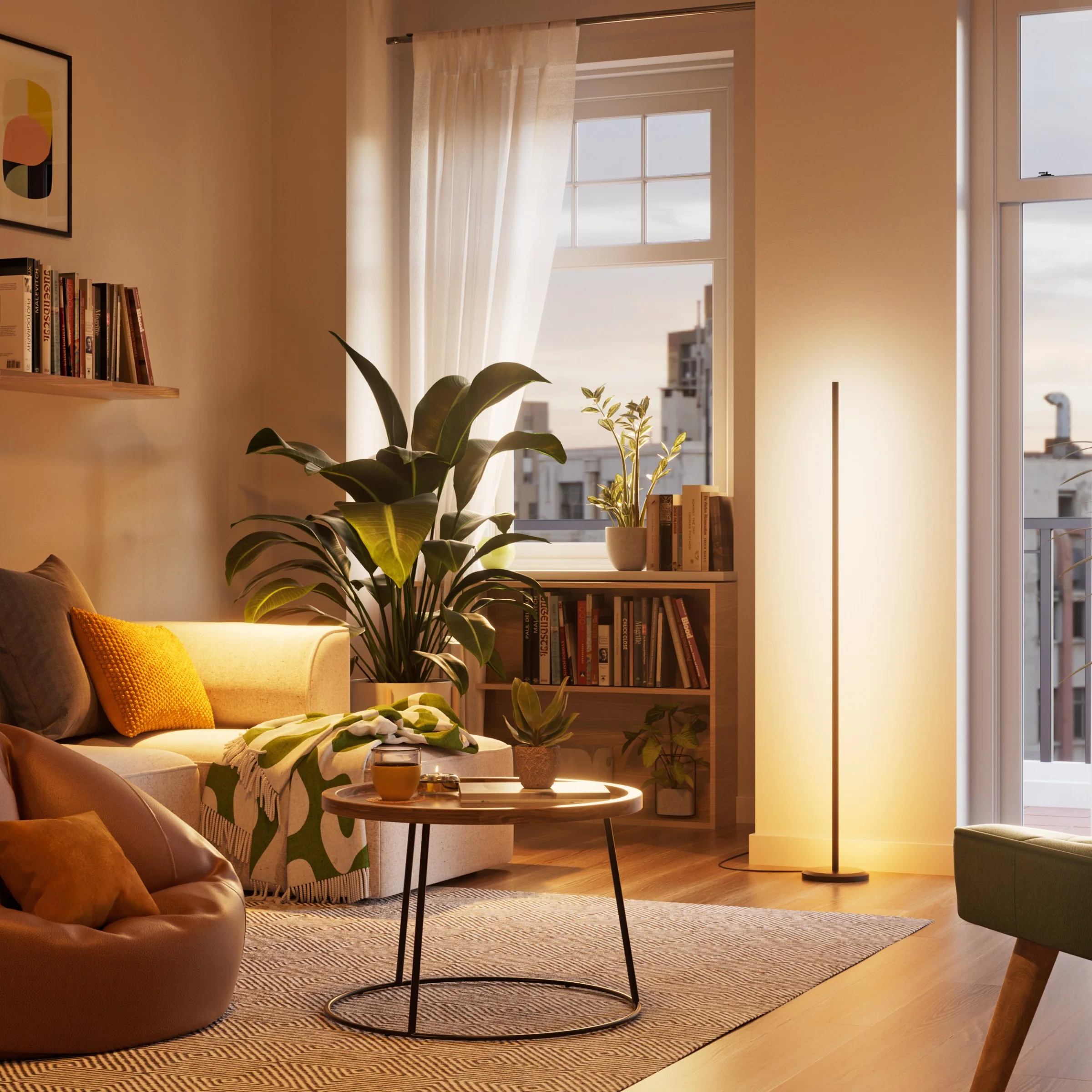 Smart Multicolor Floor Lamp (Black 2 Pack) - Image 4